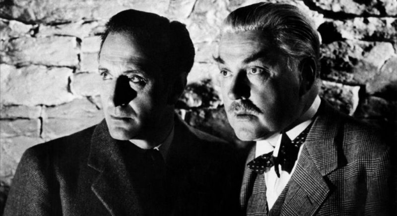 Basil Rathbone and Nigel Bruce in Sherlock Holmes and the Secret Weapon. Source: Wikimedia.